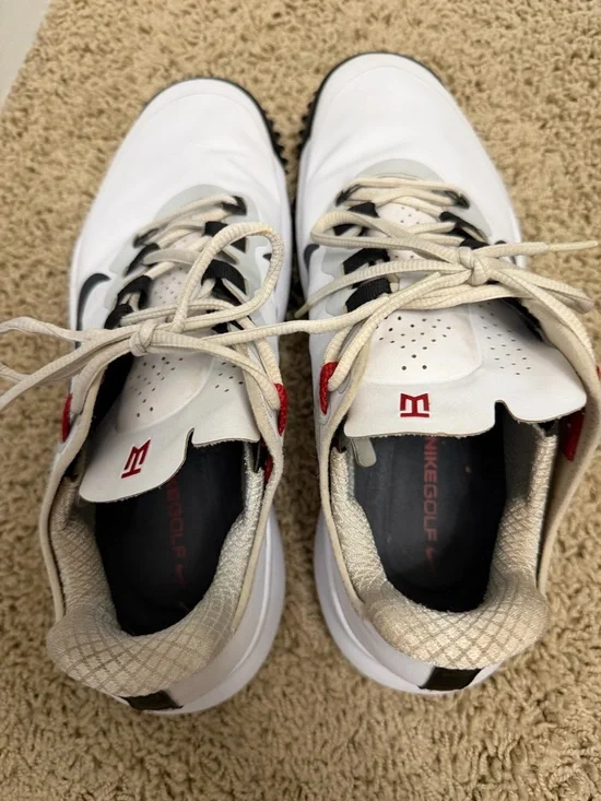 Nike Tiger Woods TW13 Men’s White Golf Shoes - Picture 9 of 11